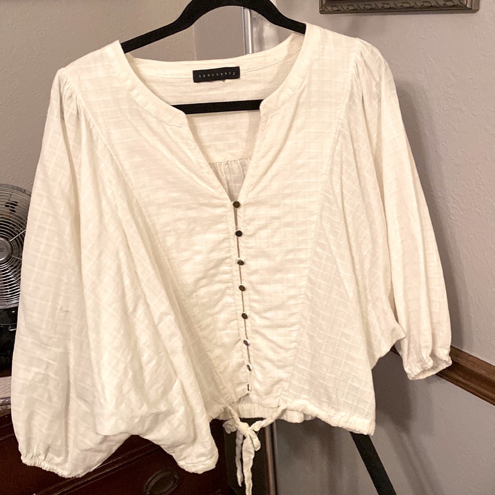 Sanctuary button up size S oversized top